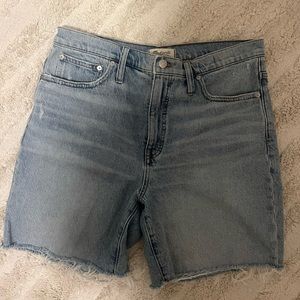 Madewell High-Rise Denim Mid-Length Short